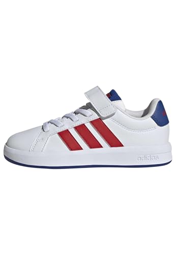 Zapatillas adidas Grand Court 3.0 para niños unisex en color blanco, talla 30 EU