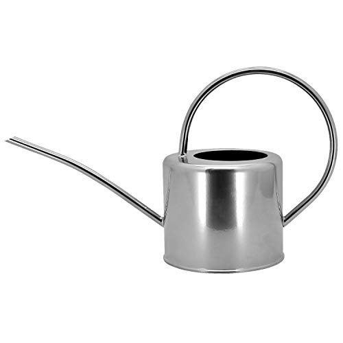 HORTICAN Classic Galvanized Watering Can Small Water Can for Outdoor and Indoor House Plants (0.5 gal/Silver)