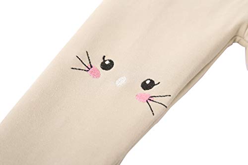 IRELIA Winter Girls Cotton Fleece Lined Leggings Pants Beige S - image 5