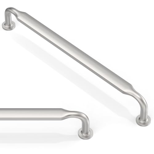 Asimerdeco 10 Pack Brushed Satin Nickel Cabinet Pulls 7.5 Inch(192mm) Kitchen Cabinet Handles Solid Zinc Alloy Cabinet Hardware Drawer Pulls