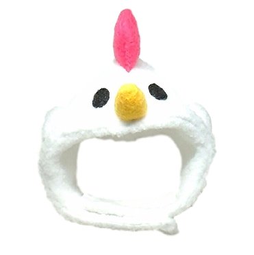 かぶりもの様 リクエスト 2点 まとめ商品 Amazon | 犬猫用コスプレ ニワトリのかぶりもの（帽子） (M：27