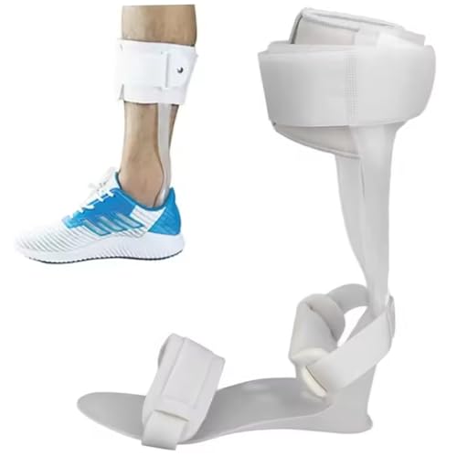 Attelle de pied tombant gauche avec orthèse demi-semelle pour la marche
