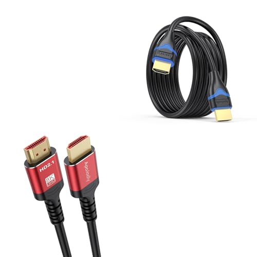 4K HDMI Cable 12FT + 8K HDMI ARC/eARC Cable for Soundbar 6.6FT Bundle image 4