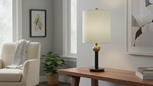 Aspen Creative 31302A Contemporary Drum (Cylinder) Shaped Spider Construction Lamp Shade in Off White, 8" wide (8" x 8" x 11") by Aspen Creative - Image 6