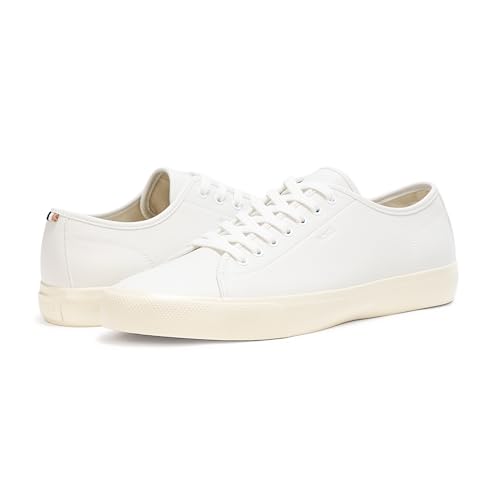 Image of BOSS Men's Aiden Logo Block Leather Low Top Sneakers