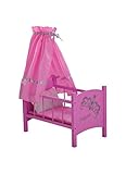 Fabriqué en Allemagne Knorrtoys 67224 Lit de bébé, Diadem Rose