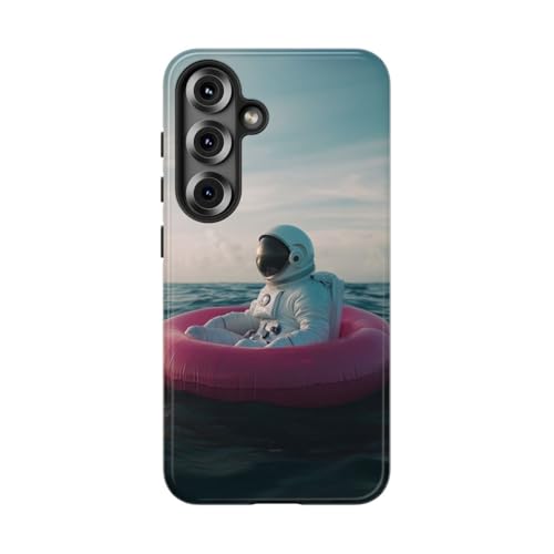 Coque Samsung S25 astronaute flotteur rose protection rigide