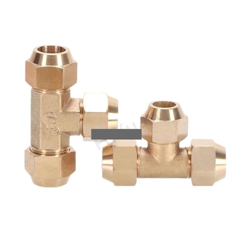 Raccord en T laiton étanche pour extension de climatisation et tube 16mm sans fuite