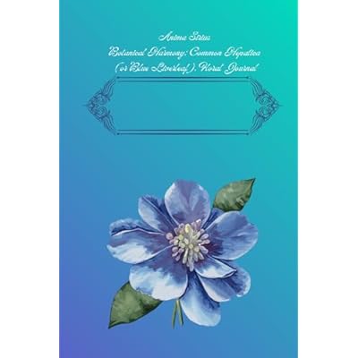 Botanical Harmony: Common Hepatica (or Blue Liverleaf). Floral Journal