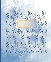 Exploring Kindle Edition Beautiful Blue Floral Wide Ruled Composition Notebook: 7.5 x 9.25, 120 pages, Perfect journal for kids, teens and adults Unabridged Insights High Quality Trending Title