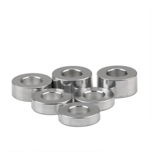Junta de buje aluminio sin rosca M2.5 espaciador de separación para tornillos 10pcs 4