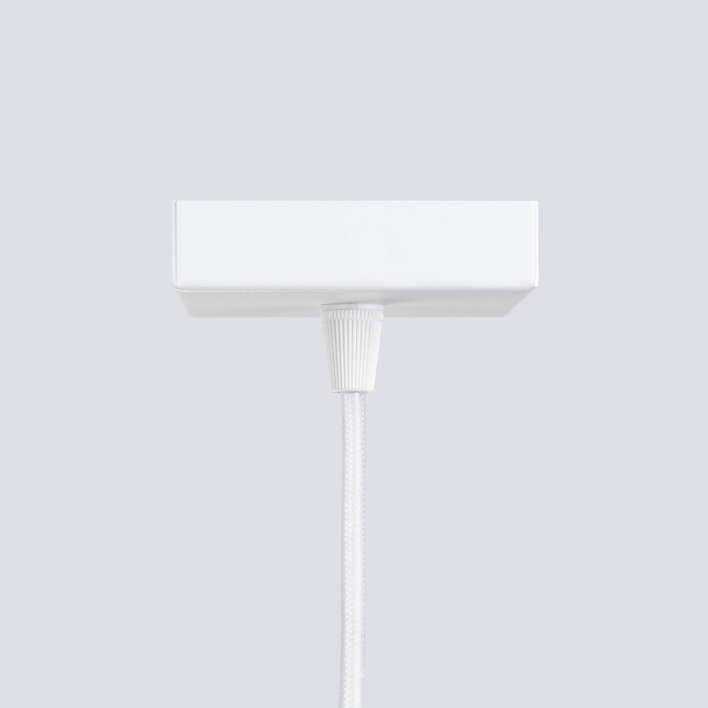 SOLLUX lighting Lámpara de Techo - Lámpara Colgante - en Aluminio - 1 Pantalla - 8 x 8 x 118 cm - Karbon Blanco