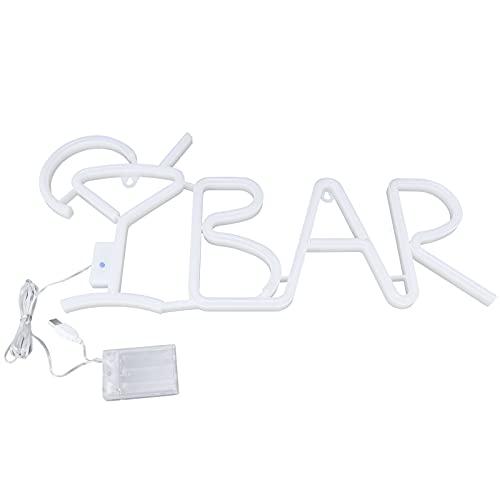 Haofy Lumière Décorative D'enseigne au Néon avec Télécommande pour le Restaurant de Bar à la Maison - ABS + PVC 21,7x10,0x0,8 Pouces (4)