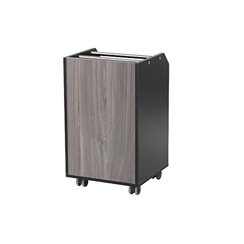 Image of Glass Glow Pedicure Trolley Black /Dark Gray Cart for Nail Salon Furniture & Equipment
