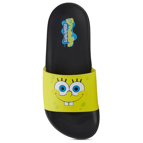 Nickelodeon Mens SpongeBob SquarePants Slide Sandals - Spongebob Shoes - Spongebob, Patrick, Squidward, Sandy, Mr. Krabs Slides3