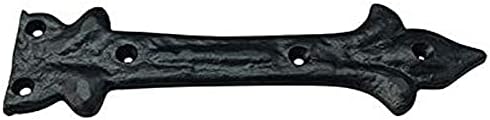 Miniatura 3 de Adonai Hardware Adonijah - Correa de hierro fundido antiguo falsa o falsa o falsa o falsa (6.5 pulgadas x 12 unidades, negro mate) para puertas de
