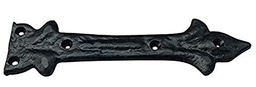 Image of Adonai Hardware Adonijah Antique Cast Iron Strap False or Faux or Dummy Hinge Front (6.5 inch x 20 Pack, Matte Black) for Barn Doors, Gates, Cabinets, Wooden Box, Furniture, Chest, Trunks and Sheds
