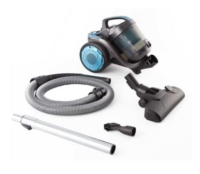 ASPIRADOR ORBEGOZO CLASE A 800W CICLONICO S/BOLSA 78DB negro y turquesaJP20