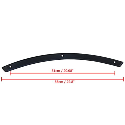 Fatecim Batwing Windshield Windscreen Trim With Rubber Gasket For Harley Touring Electra Street Tri Glide Ultra Limited 1996-2013 Gloss Black #TOP3