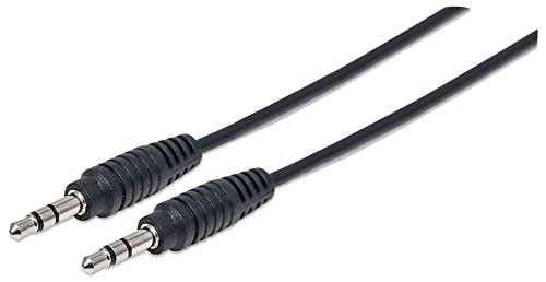Cable de audio estéreo MANHATTAN 3.5mm macho a macho 0.9m