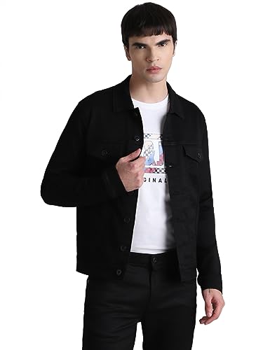 Image of JACK & JONES Men's Cotton Standard Length A-Line Coat