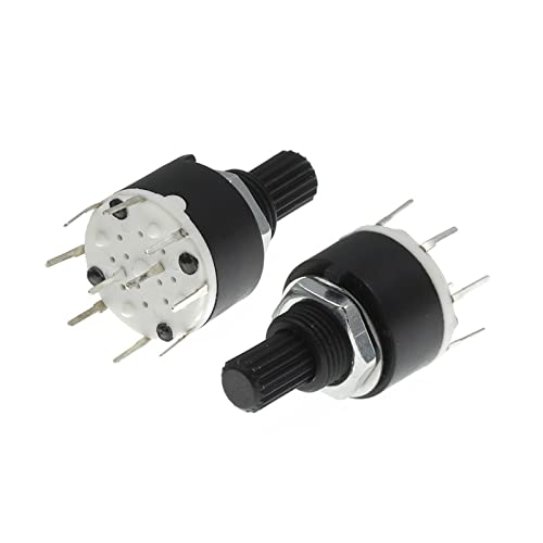 Interrupteur rotatif SR16 en plastique 16 mm pour circuits électroniques