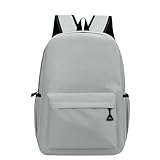 Gyios Mochila De Laptop Liviana Para Hombres Y Mujeres, Bolsas Escuela Informal, Bolsillos Universitaria Viajes, Trabajo Uso Diario-gris