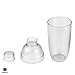 Homestia 2Pcs Plastic Cocktail Shaker Set, Hand Shaker Cup Mixer with Tea Shaker Cup with Scales, Transparent Bar Tool Sets with Measuring Jigger Set for Bartending Home Bar Party Use (24oz/700cc)