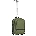 CabinFly Aircruiser Hybrid 40 x 30 x 20 cm Rucksack Trolley mit Rollen Ryanair Handgepäck Wizzair Kabinengepäck Reiserucksack Flugzeug Carry-On (Grün, 40x30x20cm - mit Rädern)