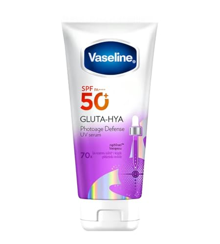 Vaseline Gluta-Hya Photoage Defense Uv Serum, Spf50+ Pa++++, 150Ml, Pro-Collagen Peptides, Glutaglow Technology, 4D Hyaluron