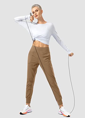 Image of Soothfeel Women's Joggers with Zipper Pockets High Waisted Athletic Workout Yoga Pants Joggers for Women