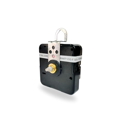 Image of A Product of SONAM Quartz Sweep Silent Movement Machine, 12mm Battery Operated Clock Movement - Plastic, Sweep, Black