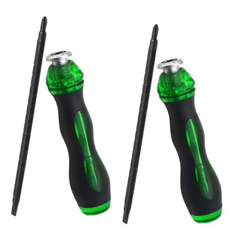 ULDIGI 2個 楽器修理ドライバー ギター専用ドライバー エレキギター修理ツール 実用的なドライバー クリエイティブギタードライバー Green ゴム