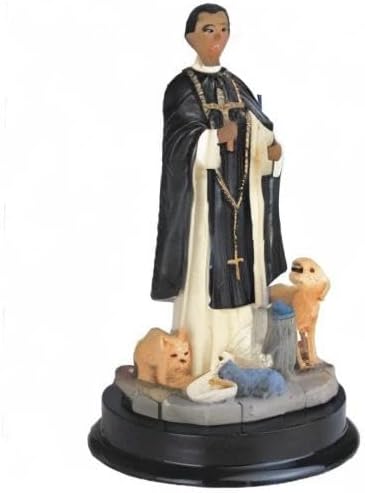 ICE Armor 5" H Saint Martin de Porres Statue Holy Figurine Religious Decoration Office Desk/Home/Living Room/Table Decor, Perfect House Warming Gifts for New Home - Image 2