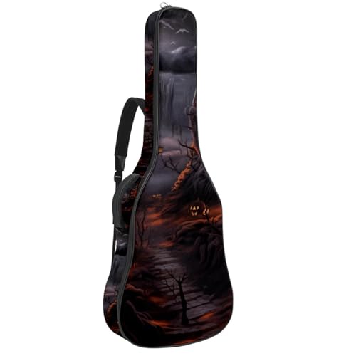 Sac pour guitare acoustique Halloween 12 poches basse électrique