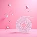 Pink Spiral Cable Protector, Chargers Cable Protector Data Cable Protect Sleeve, Headphone Cable Saver for Phone Earphone USB Data Cable,Cord Management,Cable Sleeves