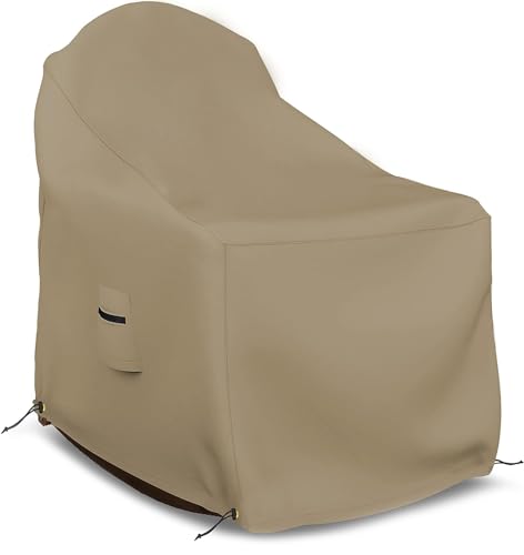 Covers & all Adirondack Chair Cover, 12 Oz Waterproof UV & Weather Resistant All Season Protector, Outdoor Furniture Cover with Air Vent & Drawstrings (32