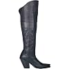 Dan Post Womens Jilted Embroidered Snip Toe Dress Boots Over the Knee High Heel 3 & Up - Brown