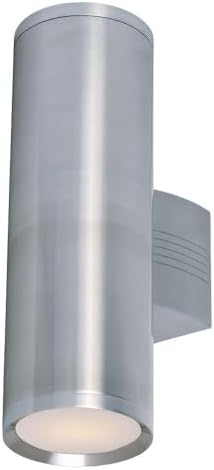 Maxim Lightray-Two Light Wall Sconce in Modern Style-5 Inches Wide by 15.75 inches high-Brushed Aluminum Finish