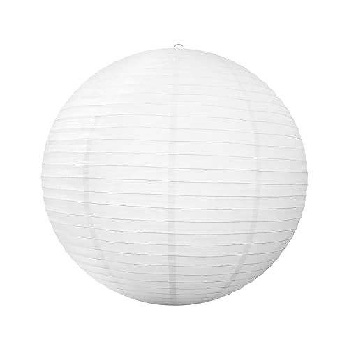 AWHAO Pantalla de papel de arroz, redonda, farolillo de papel, pantalla de lámpara de ambiente moderno, pantalla de lámpara colgante, cubierta para fiesta, salón, dormitorio, 60 cm x 60 cm