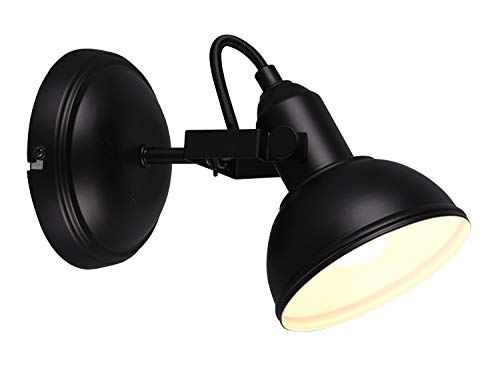 Preisvergleich Produktbild Reality Leuchten Wandspot Gina R80151032, Metall Schwarz matt, exkl. 1x E14