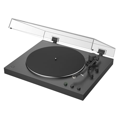 Sony PS-LX3BT Wireless Bluetooth Turntable with Full Auto Playback Hi-Res Audio Wireless Belt Drive Built-in Phono Preamp 2 Speed Operation Dust Cover