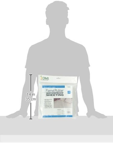 Miniatura 12 de DMI Almohadilla de cama impermeable para ser utilizada como protector de colchón, almohadilla para orina, forro de cama, almohadilla para