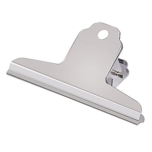 GUOKOFF 12 Pack Large Bulldog Clips, 4 Inch / 100mm Metal Binder Clips, Large Hinge Clip
