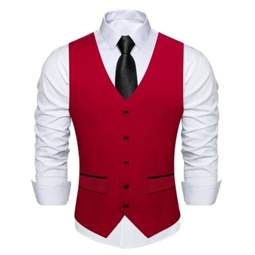 Men's Slim Fit Suit Vest – Formal Waistcoat For Wedding Party & Business3