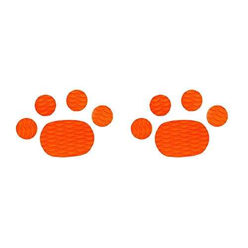 Bevve Surfing Equipment 10Pcs Surfboard Dog Paw Traction Pad Deck Grip for Surfboard Longboard Skimboard - 2 Colors Optional for Surfboard (Color : Orange)