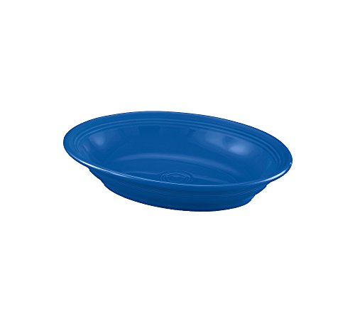 Fiesta® Oval Vegetable Bowl, 40oz – Durable Ceramic, Lead-Free, Dishwasher/Microwave/Oven Safe – Made in USA Dinnerware - Lapis
