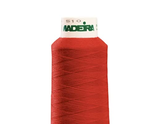 Hilo serger Madeira Poly Rojo, 2000 yardas miniatura 3