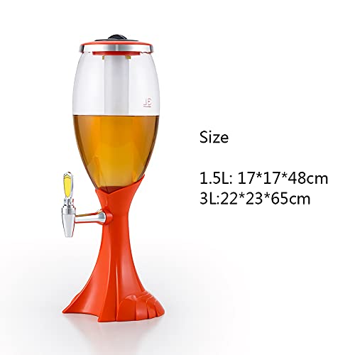 Distribuidor de torre de cerveja Luzes LED coloridas Torre de cerveja, dispensador de bebidas de cer
