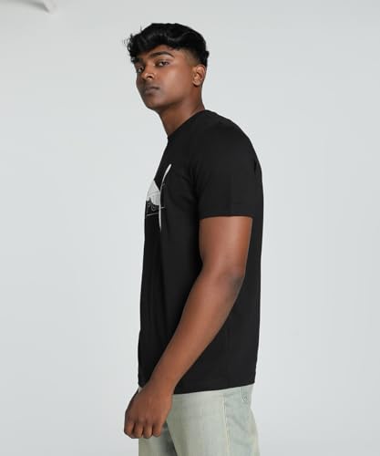 Image of Puma Men Cotton Graphic Print Regular Fit T-Shirt